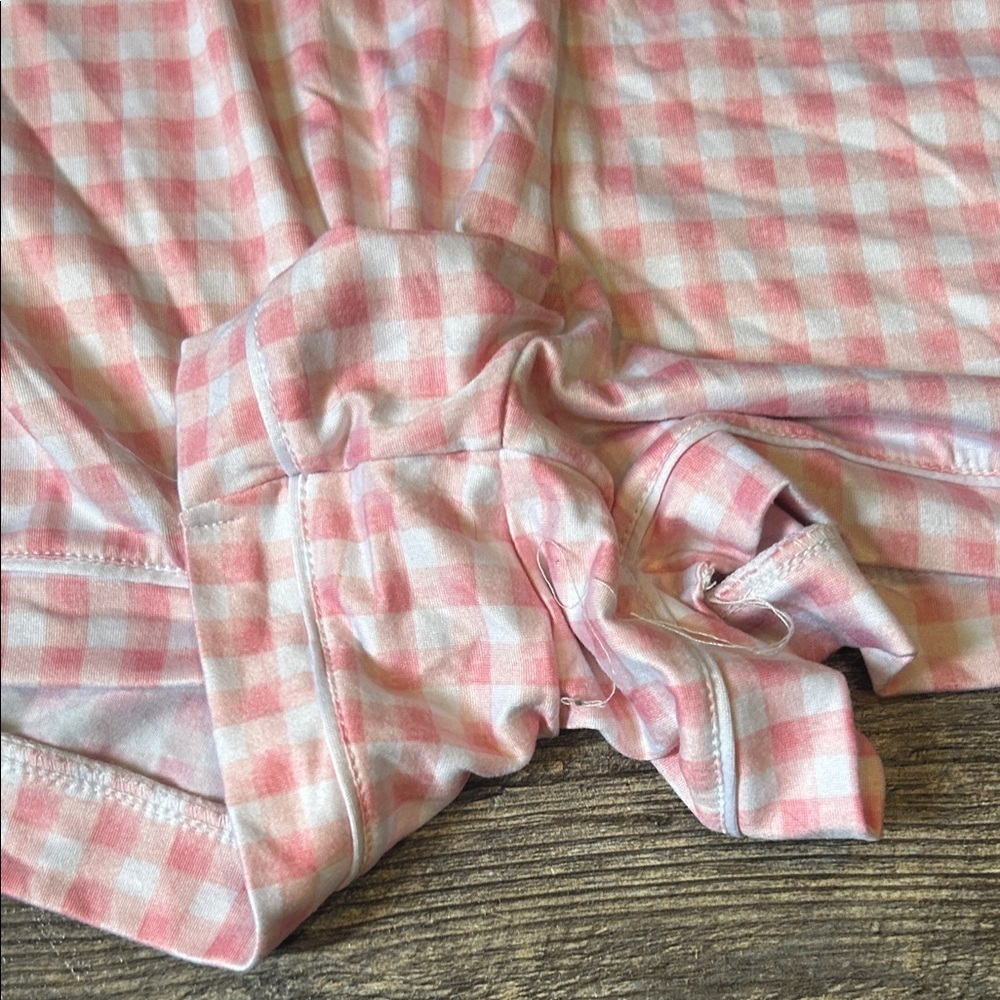 Tahari Pink Gingham Pajama Set size L - Picture 7 of 8